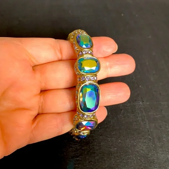 Heidi Daus Black Diamond Crystal Stone Bracelet - Picture 1 of 7